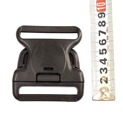 LytHarvest Replacement Buckle System for 2-1/4in Duty Belt, Triple Lock,2-Pack, Black
