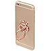 LuckRING Crown Ring Grip 360 Phone Holder Phone Stand for Smartphones and Tablets - Universal use Including The iPhone 6S, Samsung Galaxy S5 S6 Edge iPad & All Other Models Rose Gold