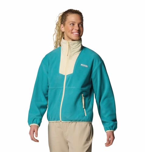 Columbia Women Green Sequoia Grove Full Zip Fleece Jacket, L 3
