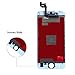 Qi-Eu LCD Display for iPhone 6S 4.7 inch Touch Screen Digitizer Replacement with 3D Touch Full Assembly - White, Repair Tools Kit and Instructions are Included