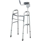 Medline Walker Platform Attachment, Enhances Stability &amp; Mobility for Two-Button Walkers, Easy Installation