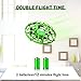 EACHINE UFO Flying Ball Drone for Kids, E111 Hand Operated Induction Levitation UFO Mini Drone Easy Play Indoor and Outdoor Scoot Hover Drone Helicopter Toy for Boys and Girls（2Pcs Batteries） (Green)