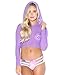 iHeartRaves Mesh Hoodie Sheer Crop Top for Raves and Clubwear
