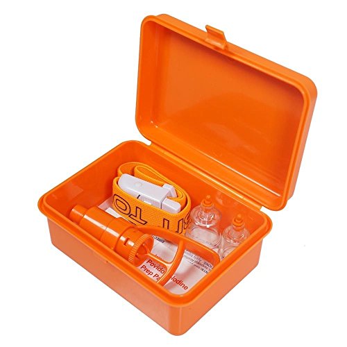 LIVABIT First Aid Safety Tool F.A.S.T. Kit Emergency Venom Extractor Snake Bite and Sting Suction Pump