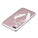 iPhone 7 Plus Case, 3Cworld Ultra Thin Clear Art Pattern Crystal Gel TPU Rubber Flexible Slim Skin Soft Case for iPhone 7 Plus (Birds of A Feather-White)