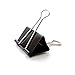 U Brands Binder Clips, Large 2-Inch Width, 1-Inch Paper Holding Capacity, Black and Silver Steel, 12-Count