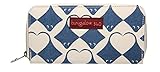 Bungalow360 Womens Canvas Zip Around Clutch Wallet (Stingray)