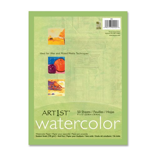 Pacon Corporation 4925 Watercolor Paper, 90lb, 9