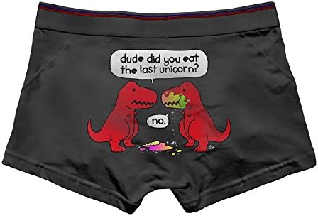 Anyaoqx The Last Unicorn Men's Underwear Soft Cotton Stretch Boxer Briefs 3X Black