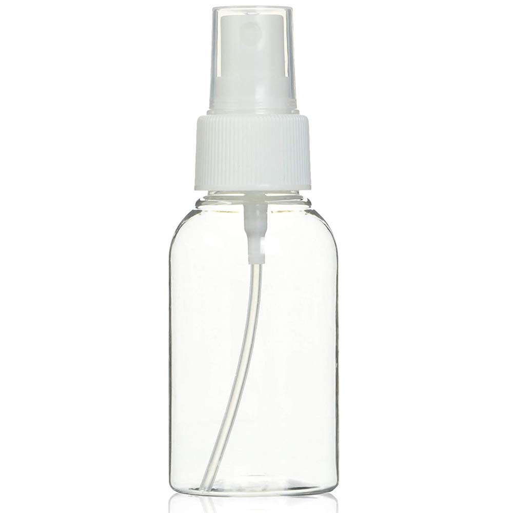 LU2000 Mist Spray 50ml Bottle Atomiser for Alcohol, Disinfectants Water, Fragrance, Perfume, 1.77 Ounce - Refillable & Reusable Empty Plastic Bottles