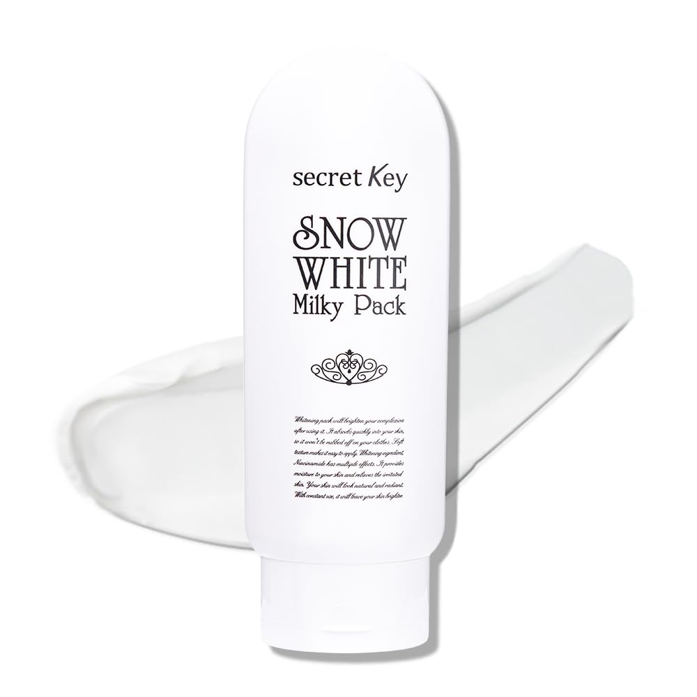 [SECRET KEY] Snow White Whitening Milky Pack 200g for Face and Body, Wash-Off Type, Instant Natural Brightening Lasting for 10hr