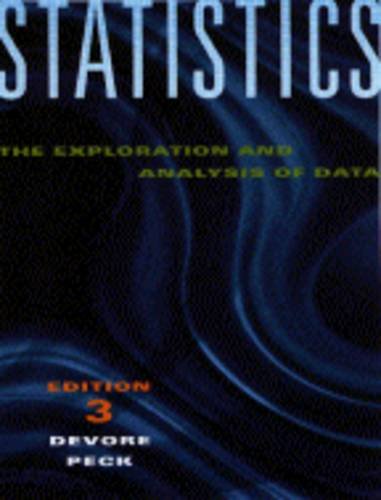 Statistics: The Exploration and Analysis of Data 0534196152 Book Cover