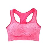 ROPALIA Women Seamless Racerback Padded Sports Bra Yoga Fitness Stretch Top