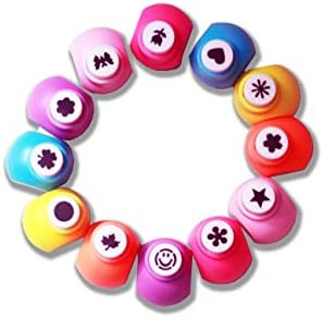 JEF Ascend Store™ Craft Punches for Making Attractive Greeting Cards, Scrapbook and School Projects (Set of 12 Small)