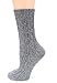 MIRMARU Women's Premium Winter 4 Pairs Wool And Cotton Blend Crew Socks Collection