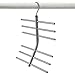 Lynk Hanging Tiered Scarf Holder - Closet Hanger - Organizer Rack - Platinum