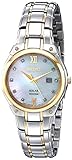 Seiko Women's SUT214 Two-Tone Stainless Steel Bracelet Watch with Diamond Markers