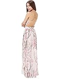 Floerns Women's Floral Backless Chiffon Maxi Beach Dress