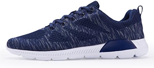 Men's Running Sports Shoes Leisure Lightweight Athletic Sneakers Breathable Flying Wire Mesh blue-44