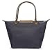 Korvara Women's Tote Bag, Premium Nylon and Vegan Saffiano Leather Shoulder Handbag, Blue, Large
