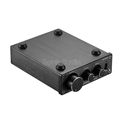 Nobsound Mini 6J1 Vacuum Tube Preamplifier Hi-Fi Stereo PreAmp Treble & Bass & Volume Control (Black) - Thumbnail 5