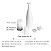 Ceramic Essential Oil Diffuser, JolyJoy Decorative Aromatherapy Humidifier w/Hand-Crafed White Porcelain Vase Cover & Pretty LED Light, Premium Birthday Gift for Women/Men