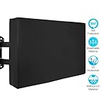 Outdoor TV Cover - Weatherproof Protector from Rain, Wind, Sun, UV, Dust - Fits 30", 32", 34', 37" Flat TV, LCD, LED, 3D and Plasma TV - Compatible with Most Mounts & Stands. Built In Remote Pocket