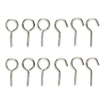 Buy Vivek Durable Metal Curtain Hooks And Eyes For Net Curtain