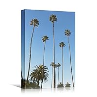Canvas Wall Art Tree Against Sky Living Room Multicolor Nature Photography Relax/Calm Trees Tropical - 12x18 inches