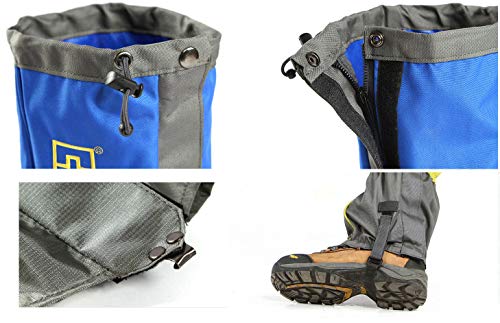 AOTU Wear Resistant Outdoor Hiking Leg Gaiter for Hiking, Walking, Hunting, Mountain Climbing and Snowshoeing (Black)