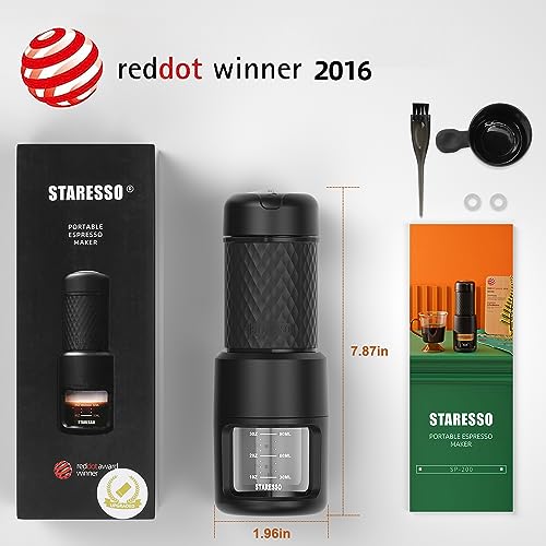 STARESSO Classic Portable Espresso Machine, Unique 2 in 1 Travel Coffee