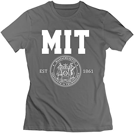 SLIAT Women's Massachusetts Institute Of Technology Mit Logo Tshirt DeepHeather