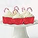 Sumind 400 Pieces Mini Cupcake Cup Liners, Foil Baking Cups, Foil Cupcake Liners for Baking Muffin and Cupcakes (Red)