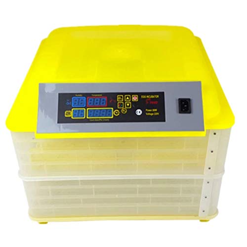 Jlxl Inkubator Vollautomatische Brutmaschine Temperaturregelung with Dual Power Uninterrupted Supply for Hühner Ente…