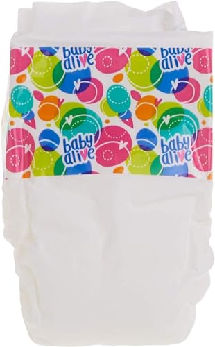 Baby Alive Doll Diaper Refill, Includes 4 Diapers, Toys Accessories, for Kids Ages 3 Years Old and Up
