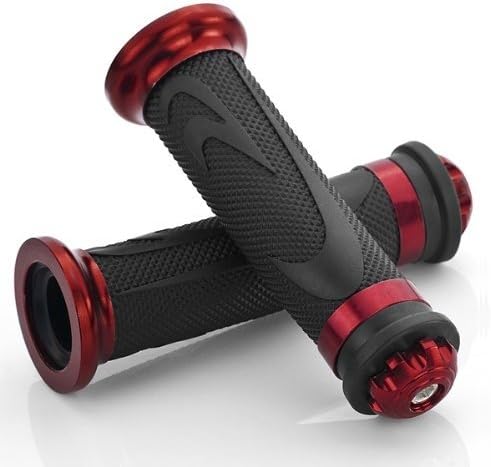 2 X 7/8"(22mm) Universal Motorcycle Parts Enduro Dual Sport Bike MX Motocross Aluminum & Soft Rubber Gel Handlebar Handle bar Grips Fit For Ducati STREETFIGHTER 848 2012