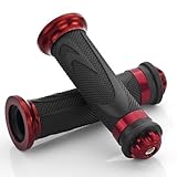 2 Pcs Red Motorcycle CNC Racing 7/8