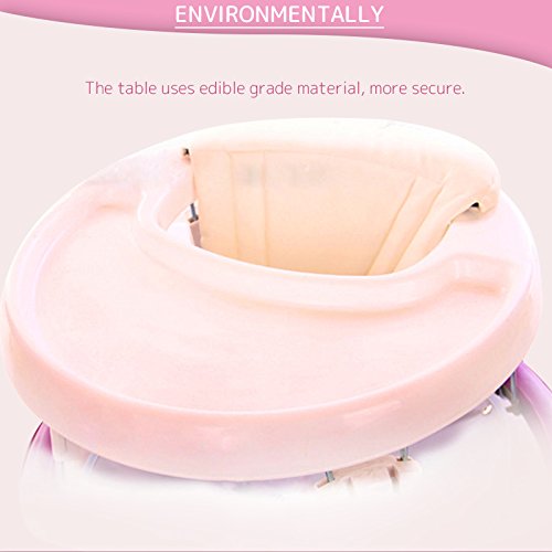 Creation Core Foldable Baby Toddlers Walker Infant portable Sit-to-Stand Adjustable Height walking chair With Wheels(Black) - Thumbnail 4