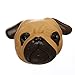 TEEGOMO Cute Pug Dog Khaki Shar Pei Animal Squishies Slow Rising Kids Gift Fun Collection Stress Relief Toy