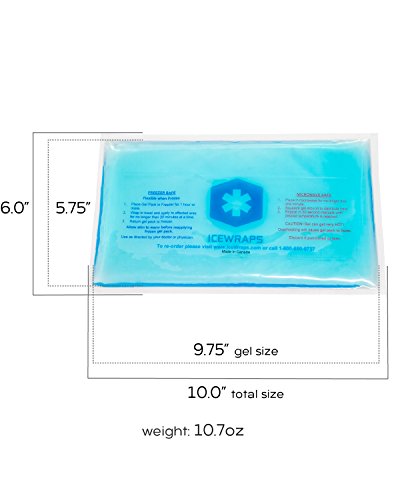 image for Blue 6x10 Gel Pack Reusable Microwavable Hot Pack, Ideal Ice Pack for 
