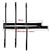 Valentine Men Adjustable Shirt Stays Holders Elastic Garter with Non-slip Locking Clamps 1 Pair (Black)