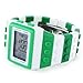 TODDCAHALAN Shhors New Sport Led Digital Brick Block Binary Watch lcd wristband Green White