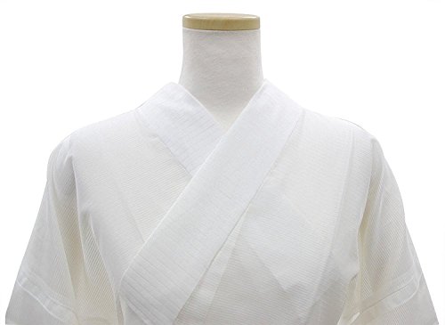 KYOETSU Women's Japanese Kimono Summer Underwear Nagajuban Washable (Medium, White (without emonnuki))