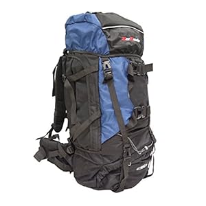 【MerMonde メルモンド】 登山 アウトドア 大型 リュック ザック バックパック 80L ブルー