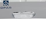 Opar Silver Chrome Roof Reading Light Cover Trim for 2011-2016 Jeep Wrangler Sahara Rubicon 4-Door - Set