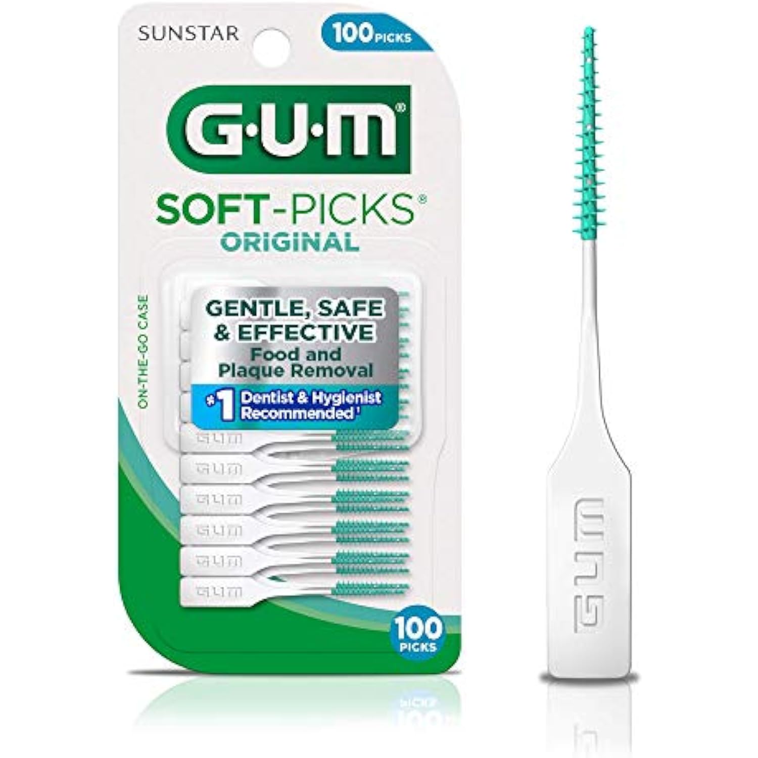 Sunstar GUM SoftPicks Original Dental Picks, 300 Count (3 pks of 100