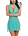 Avidlove Women Halter Lace Babydoll Mesh Sexy Lingerie Set Nightwear, Small, Green Eba