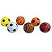 Fajiabao Mini Foam Ball Toys Basketball Soccer Football Softball Stress Squeeze Balls for Boy Girl Party Favors Sports Game Play Pack of 6