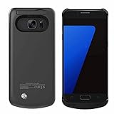 Galaxy S7 Charger Case, Maxdara 4500 mAh Portable External Backup Battery Charger Cover Case Pack for Samsung Galaxy S7 Rechargeable Power Bank Case (Black)