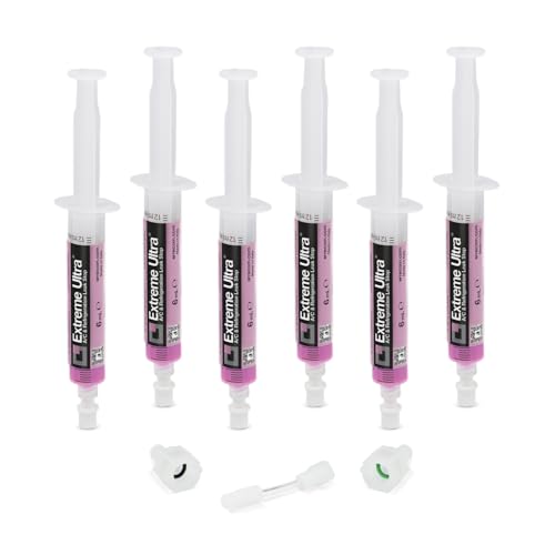 ERRECOM Extreme Ultra - 6 x 6 ml, Turafalle per Impianti di Climatizzazione e Refrigerazione, Include adattatori 1/4 SAE e 5/16 SAE (R410a, R32)